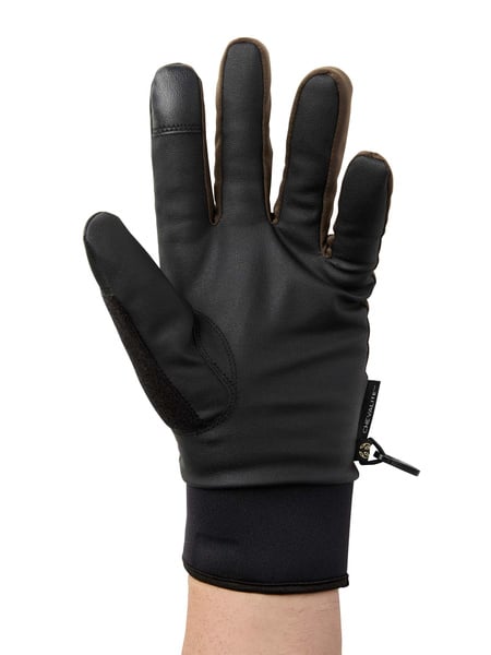 Waterproof Warm Shooting Gloves Leather Brown