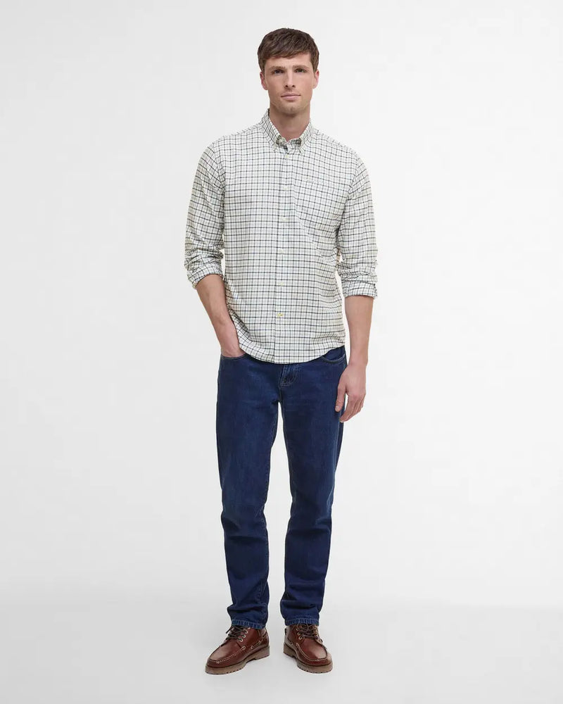 Afbeelding laden in Galerijviewer, Barbour Preston Regular Tattersall Shirt, olive
