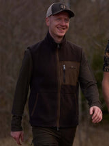 Pax Light Pile Vest Men Brown