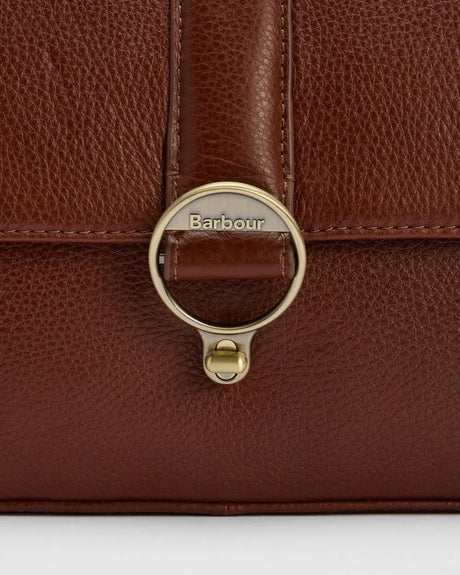 Barbour Rosa Leather Crossbody Bag, brown
