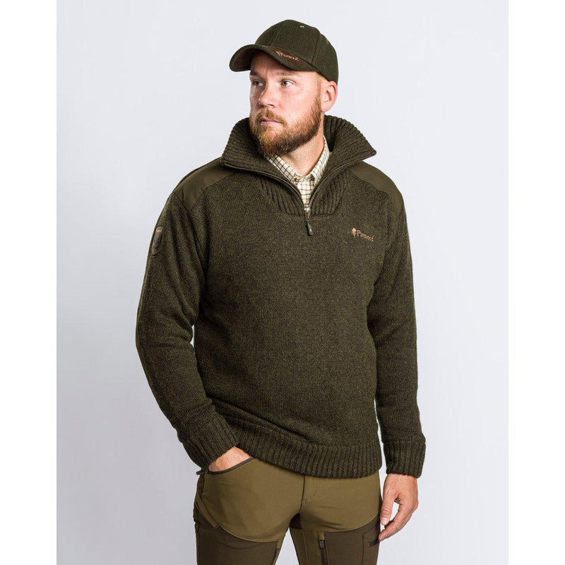 Load image into Gallery viewer, Pinewood Hurricane Sweater Men, dark green/dark brown
