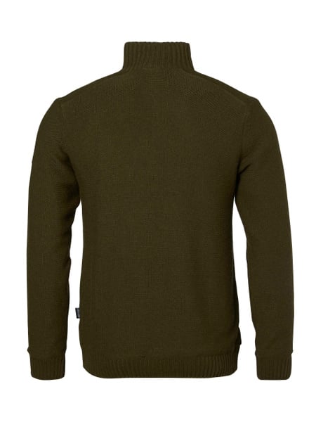 Loxley Windblocker Wool Pullover Men Forest Green