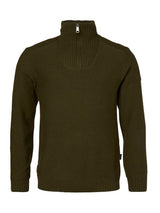 Loxley Windblocker Wool Pullover Men Forest Green