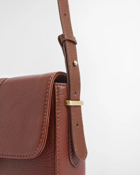 Barbour Rosa Leather Crossbody Bag, brown