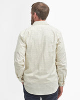 Barbour Field Tattersall Regular Shirt, green/brown