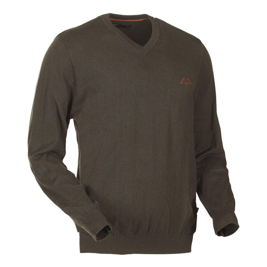 Swedteam Crest V-Neck Sweater, Swedteam green