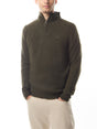 Barbour Essential Lambswool Half Zip Jumper, seaweed