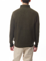 Barbour Essential Lambswool Half Zip Jumper, seaweed