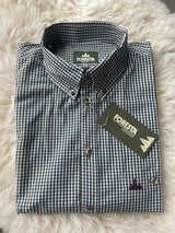 Foresta heren overhemd, vichy karo, olive