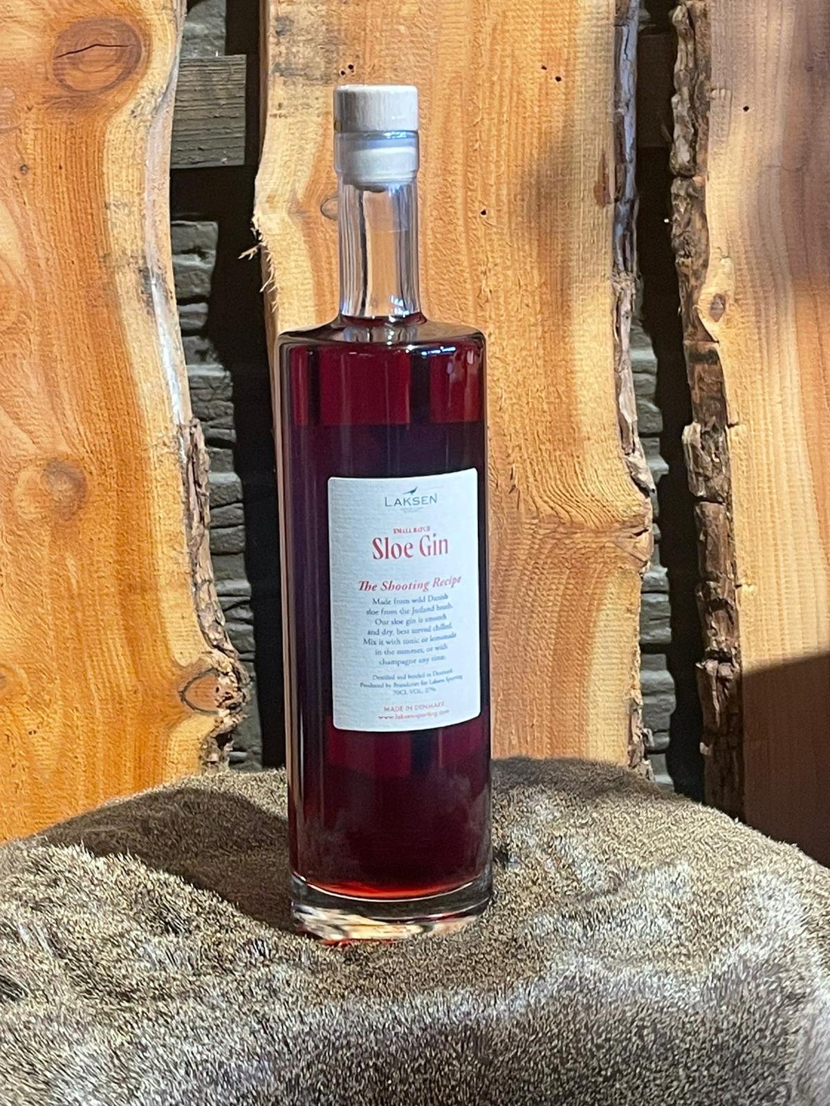 Laksen "Please Invite Me Again", Sloe Gin fles, 0,7 l.