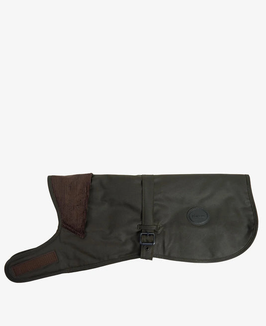 Barbour Wax Dog Coat, dark olive