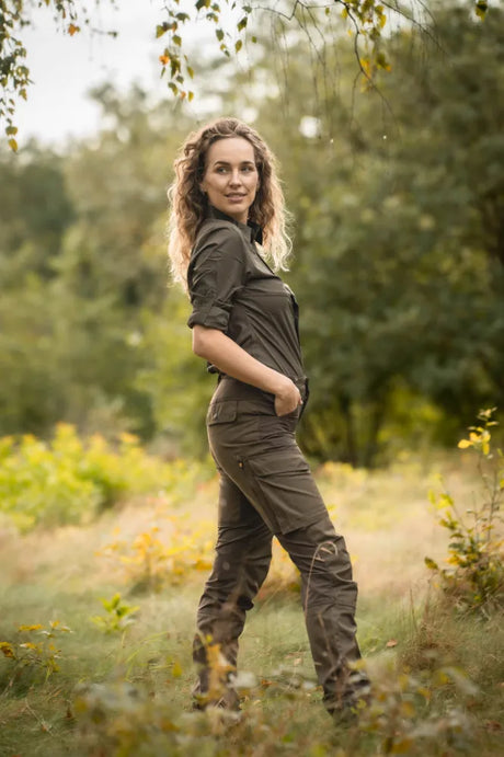 Rovince Flexline Trousers Women, olive green