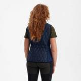 Deerhunter Lady Mossdale Quilted Waistcoat, navy