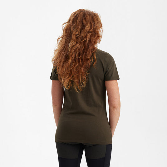 Deerhunter Lady Ella T-shirt, dark olive