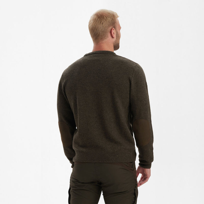 Afbeelding laden in Galerijviewer, Deerhunter Sheffield Knit with O-neck, dark elm
