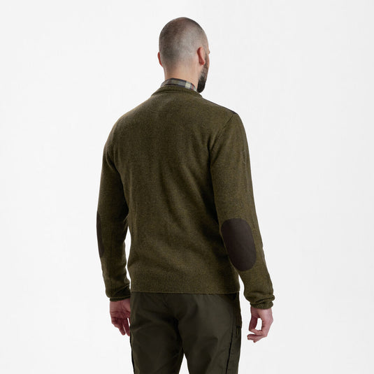 Deerhunter Sheffield Knit with V-neck, cypress