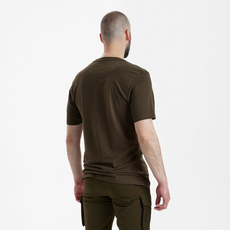 Deerhunter T-Shirts 2-Pack, green/brown leaf