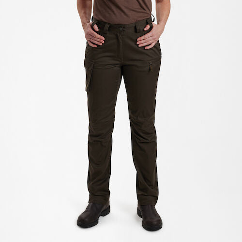 Laden Sie das Bild in Galerie -Viewer, Deerhunter Lady Traveler Trousers Chestnut Brown - Het Brabants Jachthuis
