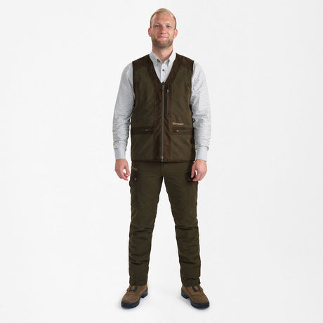Deerhunter Eagle Waistcoat, tarmac green