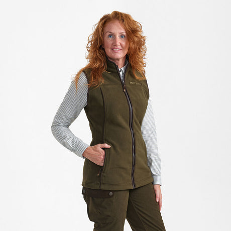 Deerhunter Lady Eagle Waistcoat, tarmac green