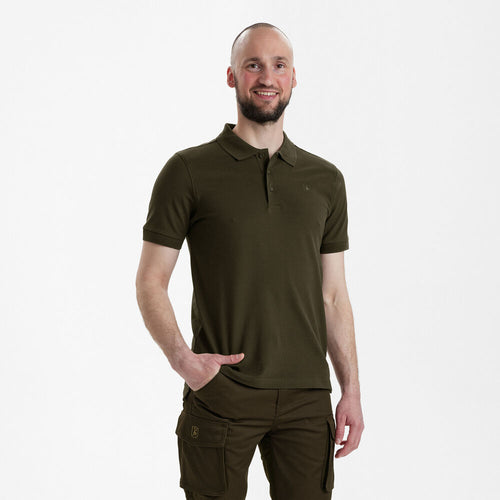 Deerhunter Harris Polo Shirt, deep green