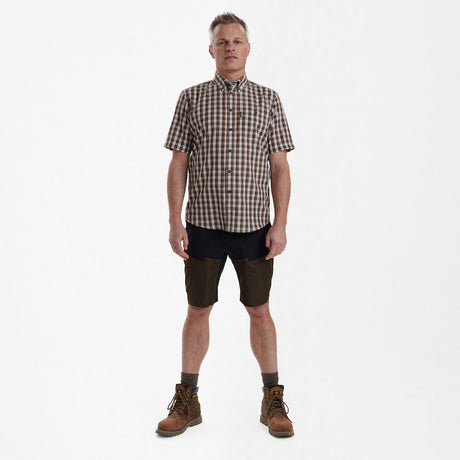 Deerhunter Jeff Shirt, brown check
