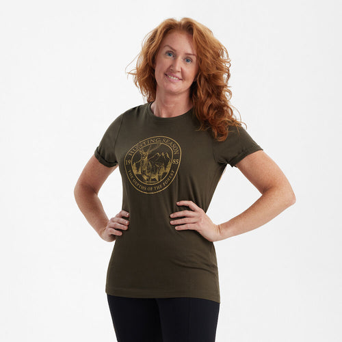 Deerhunter Lady Ella T-shirt, dark olive