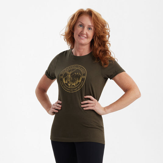 Deerhunter Lady Ella T-Shirt, dunkeloliv