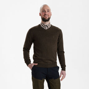 Deerhunter Kingston met V-hals donkerbruin - Het Brabants Jachthuis