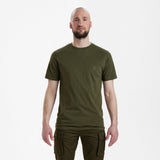 Deerhunter T-Shirts 2-Pack, green/brown leaf