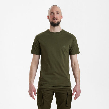 Deerhunter T-Shirts 2-Pack, green/brown leaf
