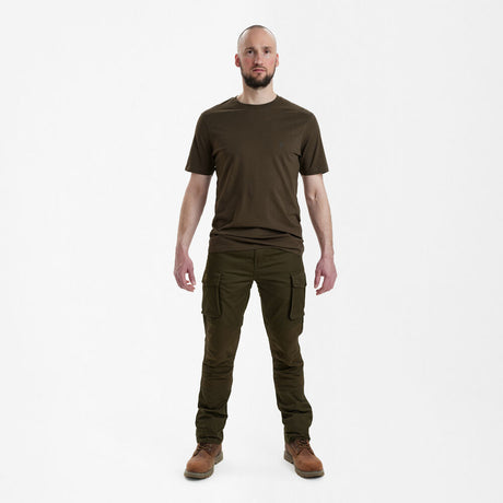 Deerhunter T-Shirts 2-Pack, green/brown leaf