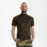 Deerhunter Excape Insulated T-shirt with zip-neck, art green