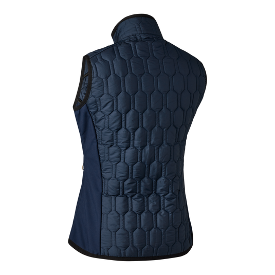 Deerhunter Lady Mossdale Quilted Waistcoat, navy