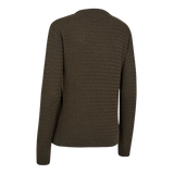 Deerhunter Lady Harrington Cable Knit, brown melange