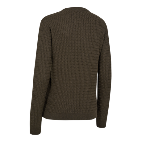 Deerhunter Lady Harrington Cable Knit, brown melange