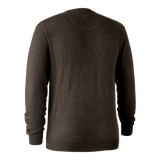 Deerhunter Kingston Knit with O-neck, dark elm