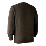 Deerhunter Sheffield Knit with O-neck, dark elm