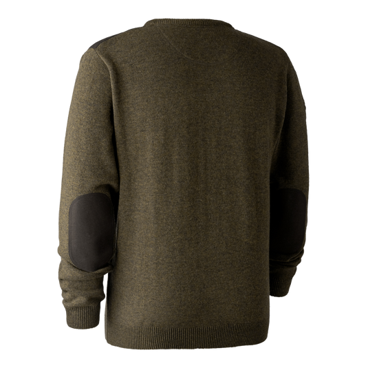 Deerhunter Sheffield Knit with V-neck, cypress