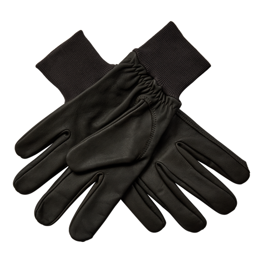 Deerhunter Leather Gloves, wood