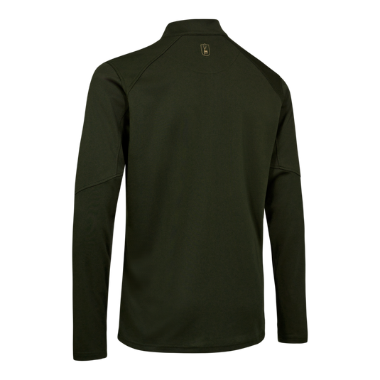 Deerhunter Climate 1/2-Zip T-shirt L/S with 37,5 technology, forest ember