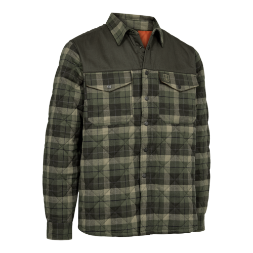 Deerhunter Elbert Padded Shirt Jacket, green check