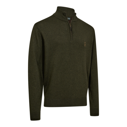 Deerhunter Harrington ½-Zip Knit, forest