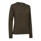 Deerhunter Lady Harrington Cable Knit, brown melange