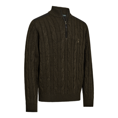 Deerhunter Randal ½-Zip Knit, art green
