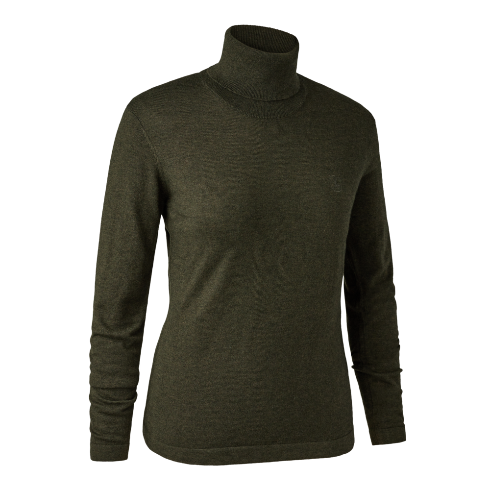 Deerhunter Lady Darlington Roll Neck, green melange