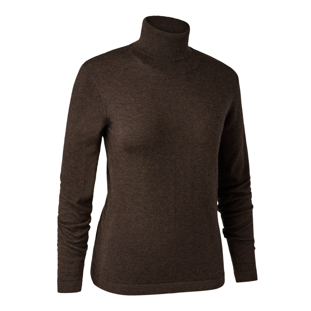 Deerhunter lady Darlington Roll Neck, Dark Elm - Het Brabants Jachthuis