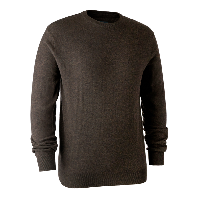 Afbeelding laden in Galerijviewer, Deerhunter Kingston Knit with O-neck, dark elm
