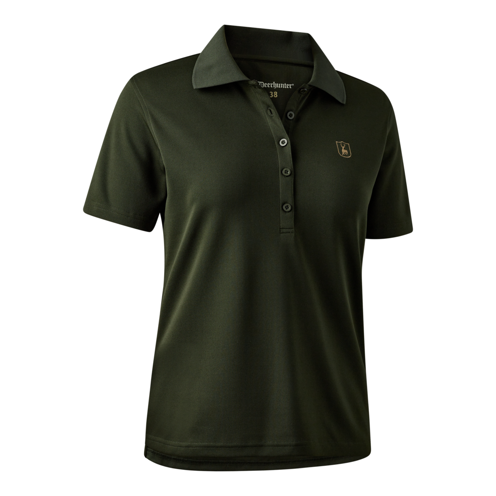 Deerhunter Lady Climate Polo Shirt with 37,5 technology, forest ember