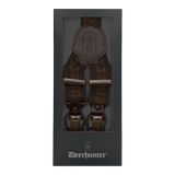 Deerhunter Combi Braces with button and clips, walnut